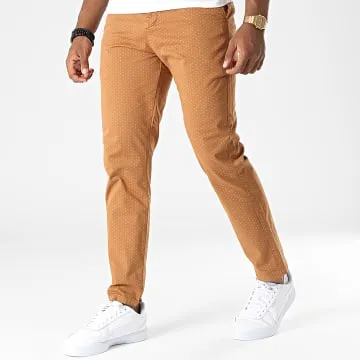 Pantaloni chino slim PAK-442 Cammello